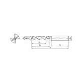 Solid carbide drills SL(K) drill 15xD General machining Add K (SLK) to the code for use on Cast Iron 1588SL15C-(0990~1200) - Makotools Industrial Supply Tools for Metal Cutting